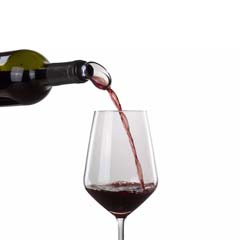 Vacu Vin Şarap Servis, Kristal, 2 Parça, Siyah, - Thumbnail