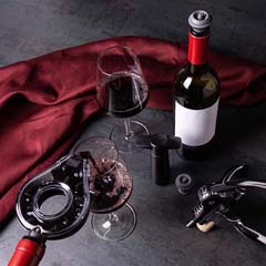 Vacu Vin Şarap Seti, Air Deluxe, 5 Parça - Thumbnail