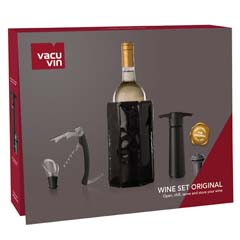 Vacu Vin Şarap Seti, Orijinal, 5 Parça - Thumbnail