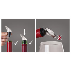 Vacu Vin Şarap Vakum Seti, Concerto, 1 Pompa, 3 Tıpa, 1 Servis Aparatı, Siyah - 3