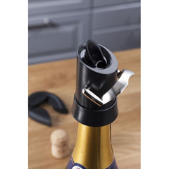Vacu Vin Sparkling Wine Protector, Drop Stop - 3