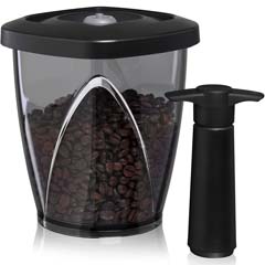 Vacu Vin Vakum Saklama Kutusu Siyah, Pompalı, 1.3 Litre - 1