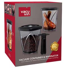 Vacu Vin Vakum Saklama Kutusu Siyah, Pompalı, 1.3 Litre - 4