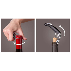 Vacu Vin Waiter's Style Corkscrew, Black - 3