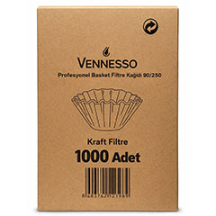Vennesso 90/250 mm Basket Filtre Kahve Kağıdı 1000'li - Vennesso