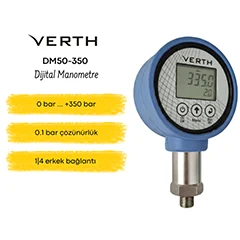 VERTH DM50-350 Dijital Manometre, 0-350 Bar - VERTH (1)