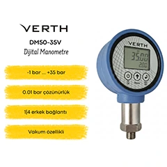 VERTH DM50-35V Dijital Manometre, -1-35 Bar - VERTH (1)