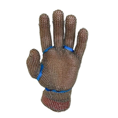 VMust Stainless Steel Knitted Glove, Blue, Size L - 1