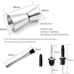 Vosco Cocktail Set 6 Pieces - 3