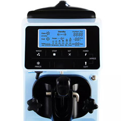 Vosco Counter Top Soft Ice Cream Machine, Blue - 4