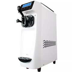 Vosco Counter Top Soft Ice Cream Machine, White - 1