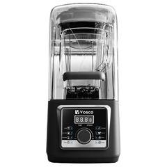 Vosco Digital, Silent, Covered Bar Blender, 4 L, 2000 W, 3-Piece Bar Set Gift - 1