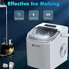 Vosco Ekonomik Set Üstü Buz Makinesi, 12 kg, Beyaz - Vosco (1)