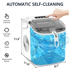 Vosco Ekonomik Set Üstü Buz Makinesi, 12 kg, Beyaz - 3