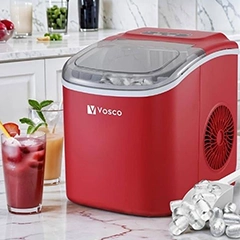 Vosco Ekonomik Set Üstü Buz Makinesi, 12 kg, Kırmızı - Vosco (1)