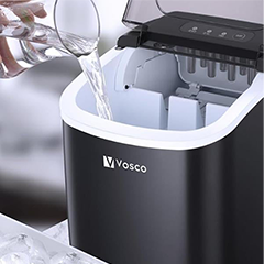 Vosco Ekonomik Set Üstü Buz Makinesi, 12 kg, Siyah - 3