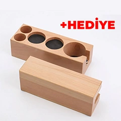 Vosco KD P25 Fully Automatic Coffee Grinder, Black, MT3 Wooden Tamper Stand Gifted - 3