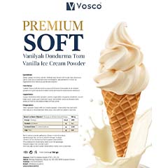 Vosco Premıum Soft Dondurma Tozu, Vanilyalı, 750 gr - Vosco