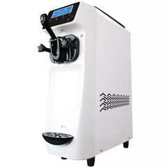 Vosco Set Üstü Soft Dondurma Makinesi, Beyaz - Thumbnail