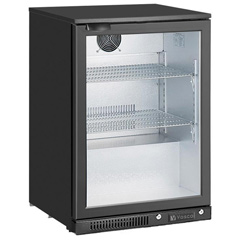 Vosco Single Door Back Bar Bottle Cooler, 60x50.5x85 cm, Black - Vosco