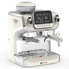 Vosco ST-520EC Pro Öğütücülü Espresso Coffee Machine, 1 Group, White 