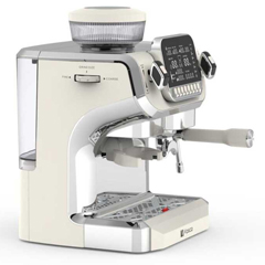 Vosco ST-520EC Pro Öğütücülü Espresso Coffee Machine, 1 Group, White - 2