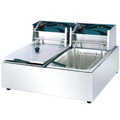 Vosco V-6L-2 Elektrikli Fritöz, 6 lt, Çift Hazneli, 57,5x42x29 cm - Vosco