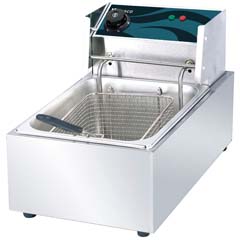 Vosco V-6L Elektrikli Fritöz, 6 lt, Tek Hazneli, 30x42x29 cm - Vosco