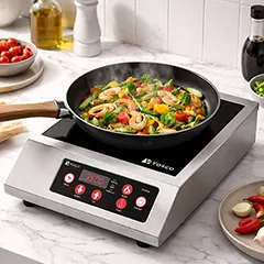 Vosco VALP-A83 Tekli Endüstriyel İndüksiyonlu Ocak, 45x34,5x13 cm - 3