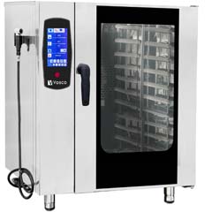 Vosco VAS-WN10D Elektrikli Buharlı Kombi Fırın, 10 Tepsi Kapasiteli, Gn 1/1 - Vosco