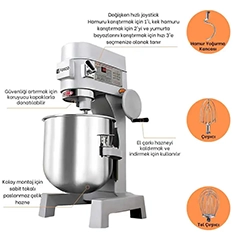Vosco VB-20S Planet Mixer, 20 L, Speed Controlled, Single Phase - 2