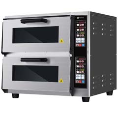 Vosco VCP-04 Elektrikli Pizza Fırını, Tek Katlı, 4+4 Pizza Kapasiteli - Vosco
