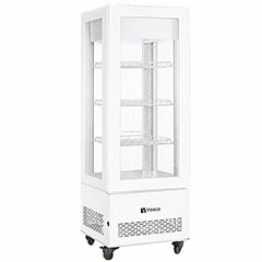 Vosco VFT-410L Dik Tip Soğutmalı Teşhir Dolabı, Beyaz - Vosco