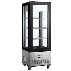 Vosco VFT-410L Dik Tip Soğutmalı Teşhir Dolabı, Siyah - Vosco