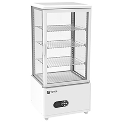 Vosco VFT-78L Dik Tip Soğutmalı Teşhir Dolabı, Beyaz, 78 L, 45x41x97 cm - Vosco