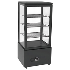 Vosco VFT-78L Dik Tip Soğutmalı Teşhir Dolabı, Siyah, 78 L, 45x41x97 cm - Vosco