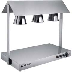 Vosco VLM-3S Sıcak Teşhir Ünitesi, 3 Istıcı Lambalı - Vosco