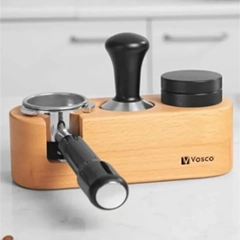 Vosco Wooden Tamper Stand, 3 Slots - 2