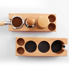 Vosco Wooden Tamper Stand, 5 Slots - 1