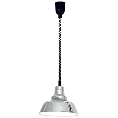 Warmer Retro Hot Holder Lamp, Adjustable Cable, 55-130 cm, Chrome - Warmer