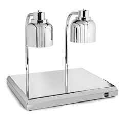 Warmer Stainless Hot Service Unit and Freestanding Heat Retaining Lamp Set, 2/1 - Warmer