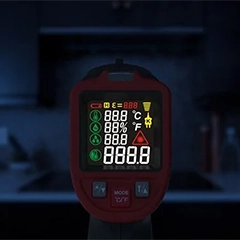 Wintact WT323E Rutubet Küf Analizli Lazerli Termometre, 1050C - 3
