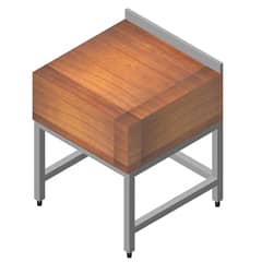 Wooden Meat Counter 50x50 cm - Öztiryakiler