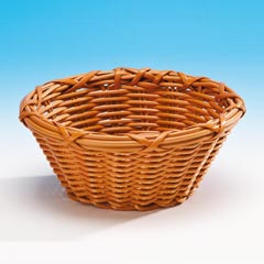 Zicco Yuvarlak Ekmek Sepeti, Plastik, 20x9 cm, Koyu Renk - Zicco