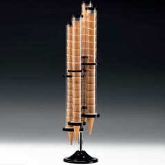 Zicco 4 Cone Polycarbonate Holder, Acrylic Stand, 19x86 cm - Zicco 