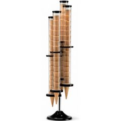 Zicco 4 Cone Polycarbonate Holder, Acrylic Stand, 19x86 cm - Zicco 
