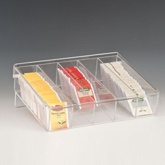 Zicco Acrylic Bag Tea Stand, 5 Compartments - Zicco