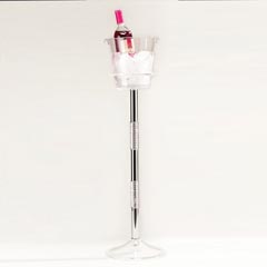 Zicco Acrylic Bottle Bucket Stand, with Legs, 75 cm - Zicco