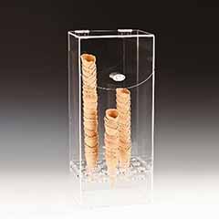 Zicco Acrylic Cone Holder, With Lid, 24.5x18x55 cm - Zicco 