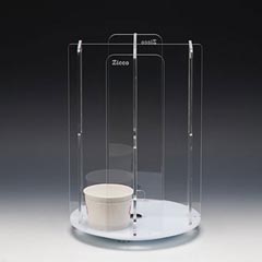 Zicco Acrylic Cup Holder Stand, Rotating, 24x24x35 cm - Zicco